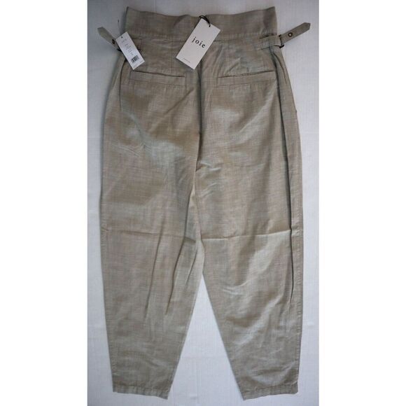 Joie B0008F09190 Women's Sz 4 Oatmeal/Beige Nadia Cotton Tapered Leg Pants - Picture 2 of 11